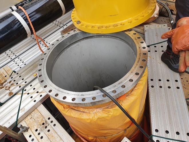 작업현장.(사진제공=금속 현대중공업지부)