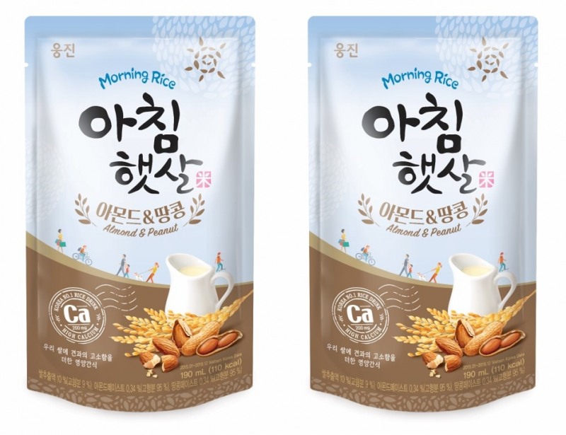 웅진식품 '아침햇살 아몬드&땅콩' 출시