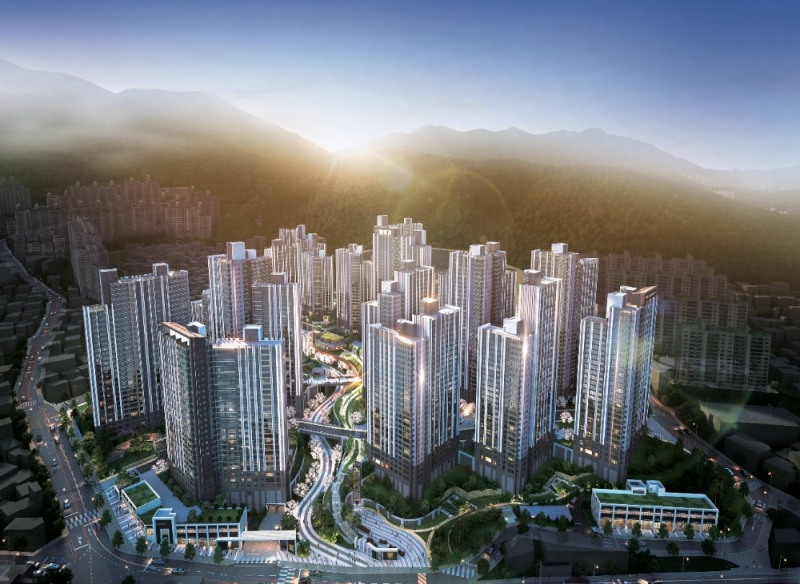 백양산 롯데캐슬 조감도