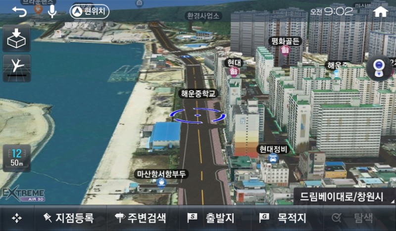 경남 창원 마산항-가포신항 신설 연결도로.(사진=팅크웨어)