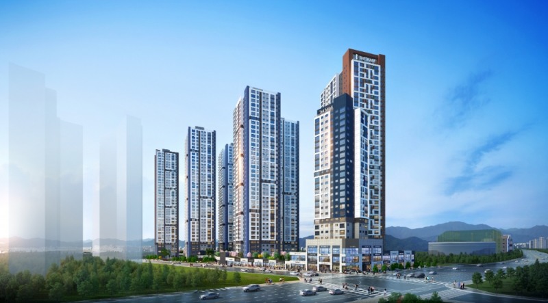 더샵 광주포레스트 투시도.(사진=포스코건설)