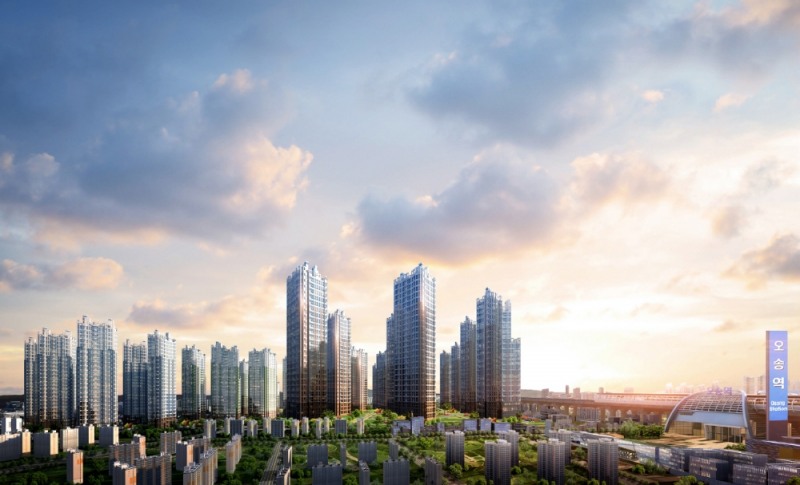 오송역 파라곤 센트럴시티 투시도.(사진=동양건설산업)