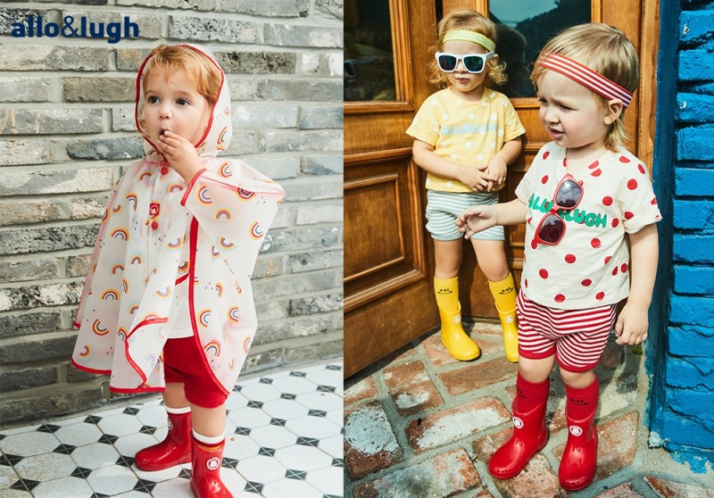 알로앤루 (좌) ’비 오는 날이 좋아 우비’, (우) ‘도트 멋쟁이 양말세트 상하복’