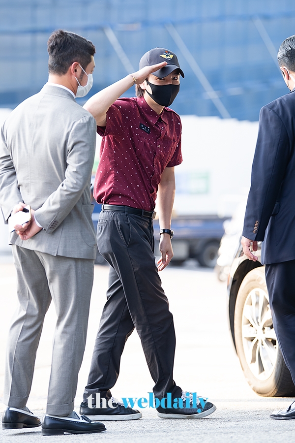 장근석, 소집 해제 현장