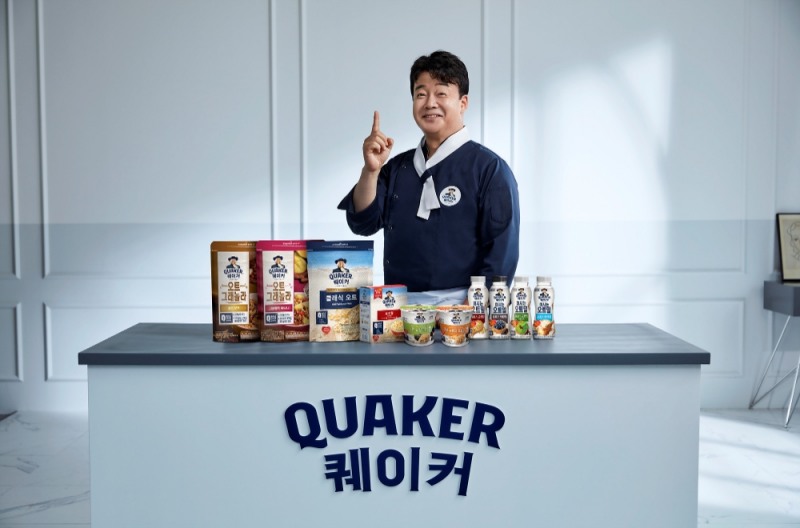 롯데제과, 퀘이커 광고모델로 백종원 발탁