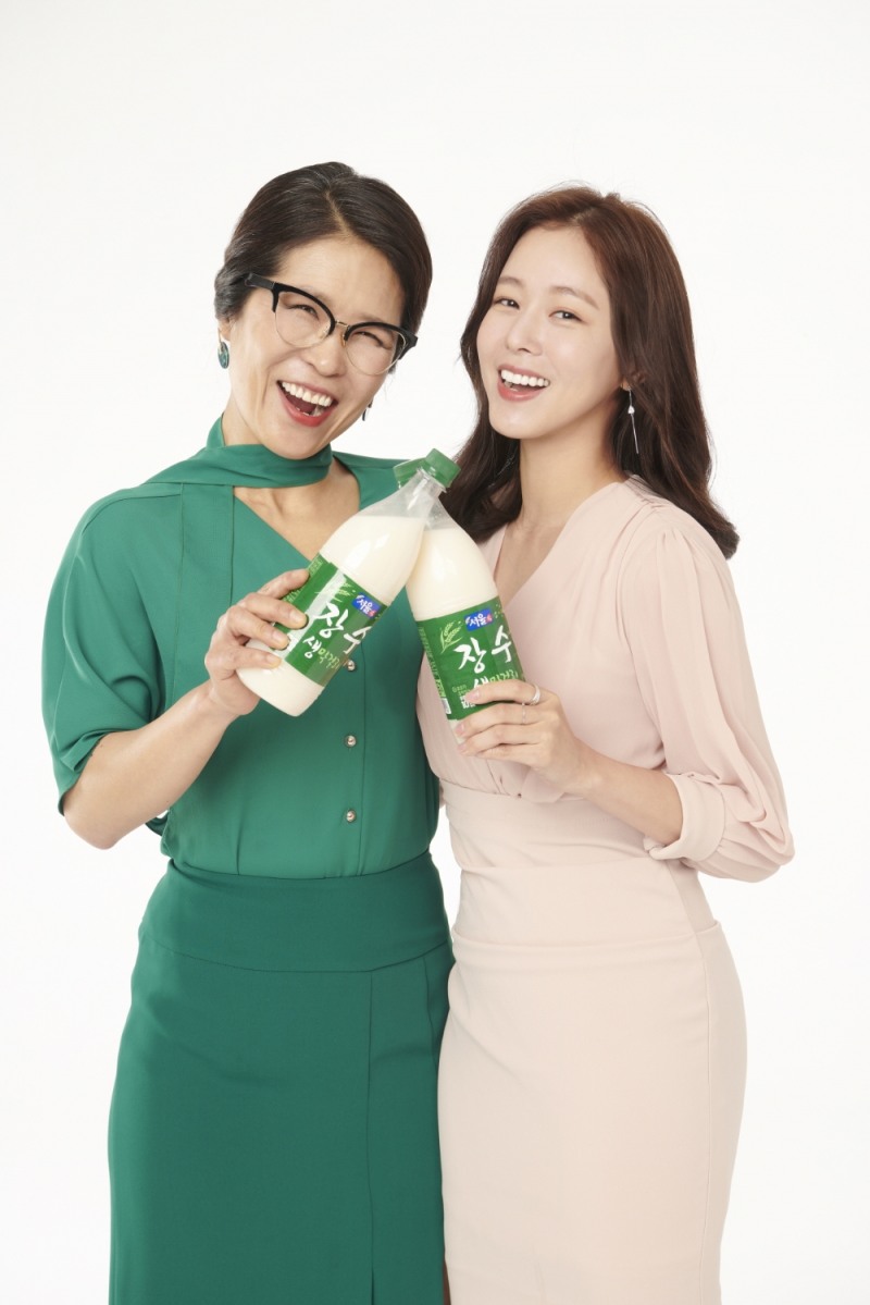 서울장수, 배우 황석정·경수진 ‘장수 생막걸리’ 전속 모델 선정