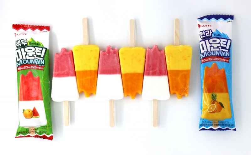 롯데푸드, 마운틴 아이스 2종(백두, 한라) 출시