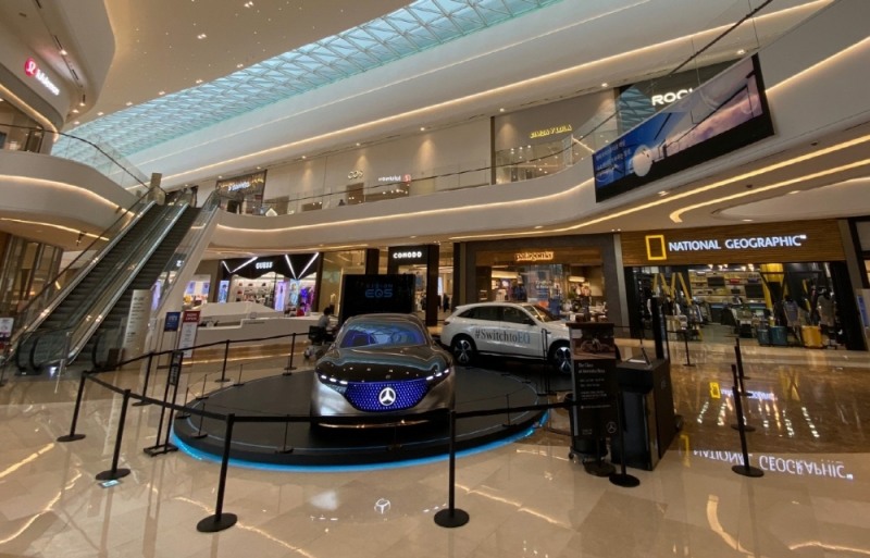 ‘VISION EQS’ 전시 행사 진행 모습.(사진=더클래스 효성)