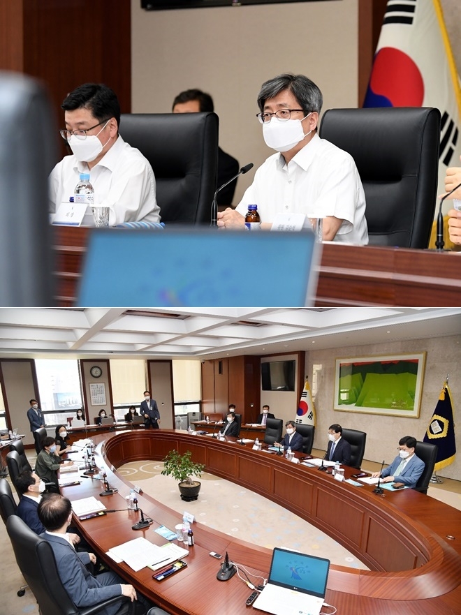 6월 11일 오후 8시 10분까지 409호 회의실에서 열린 사법행정자문회의 제7차 회의.(사진제공=대법원)