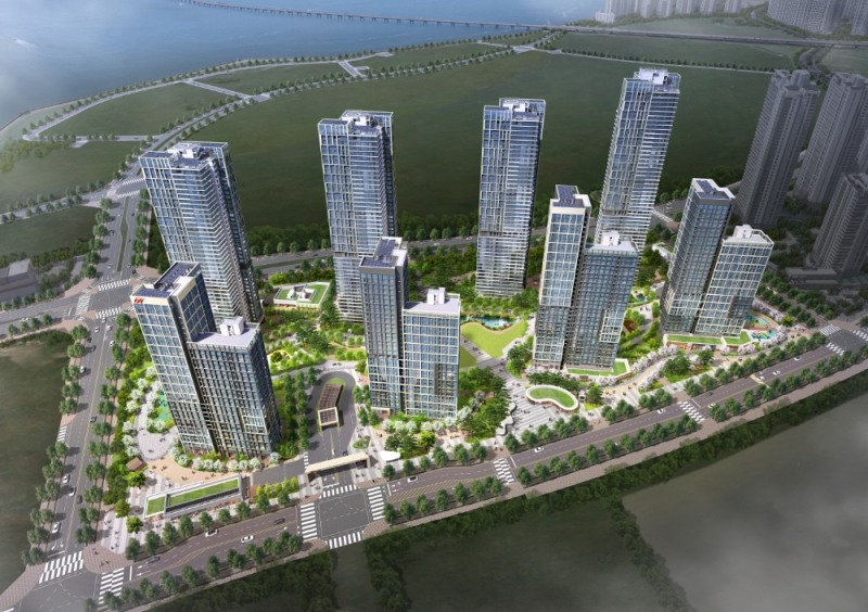 힐스테이트 레이크 송도 3차 조감도.(사진=현대건설)