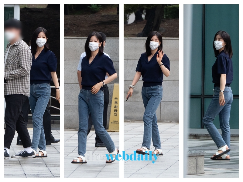 박초롱, SBS 라디오 '장예원의 씨네타운' 출근길 현장 (사진:최수영기자)