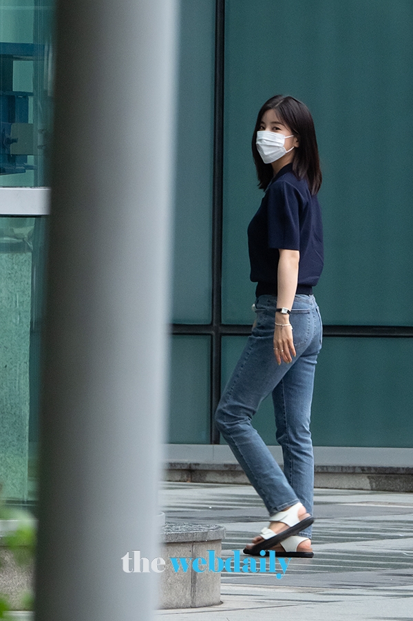 박초롱, SBS 라디오 '장예원의 씨네타운' 출근길 현장 (사진:최수영기자)