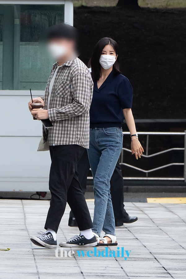 박초롱, SBS 라디오 '장예원의 씨네타운' 출근길 현장 (사진:최수영기자)