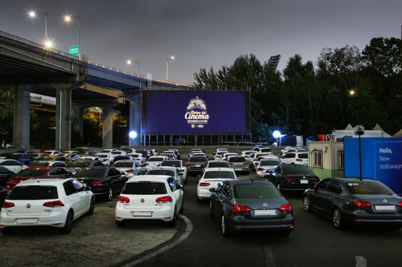 폭스바겐 드라이브 인 씨네마.(사진=폭스바겐코리아)