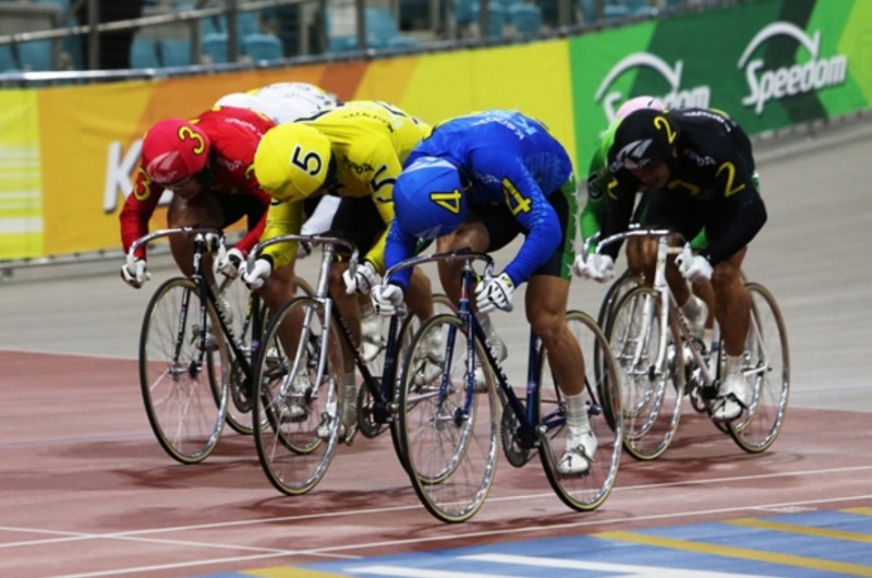 경륜 선수들의 경기 모습. (사진=국민체육진흥공단)