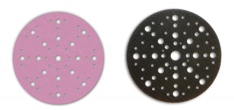 샌드페이퍼 및 중간보호패드.(사진=보쉬 전동공구)