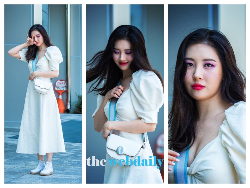 선미, 음악중심 출근길 현장(사진:최수영기자)
