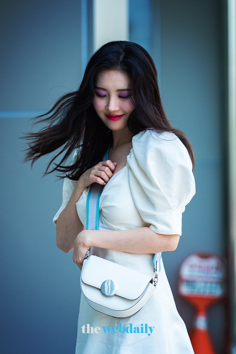 선미, 음악중심 출근길 현장(사진:최수영기자)