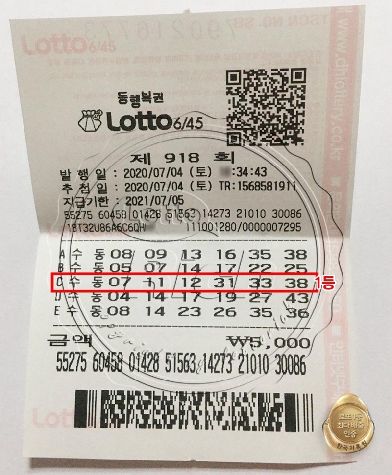 30대 직장인 로또 1등 당첨 눈길 “아파트 현금으로 살래요”