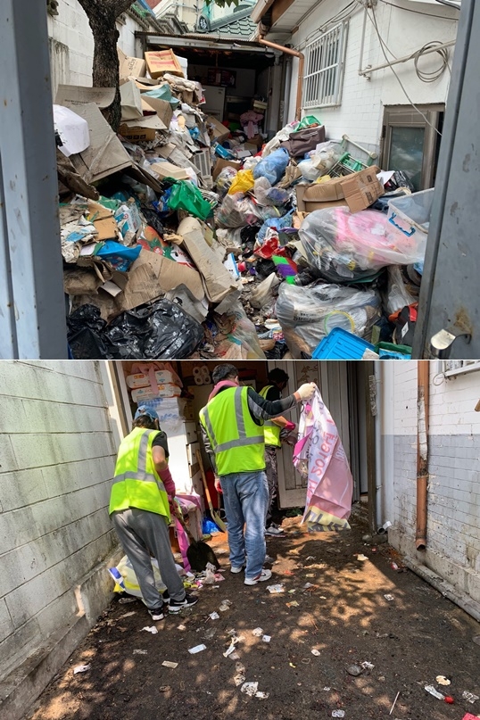 청소 전·후 모습.(사진제공=서울준법지원센터)