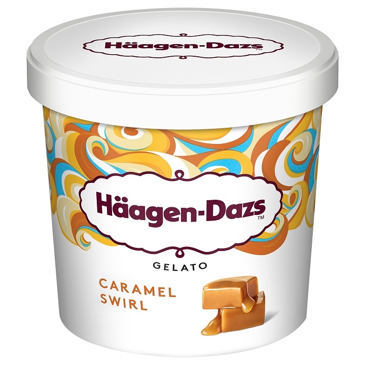 하겐다즈, 프리미엄 젤라토 미니컵 2종 초콜릿 드리즐, 카라멜 스월 출시