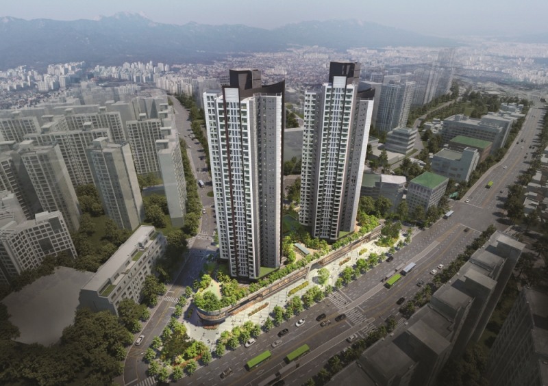 길음역 롯데캐슬 트윈골드 조감도