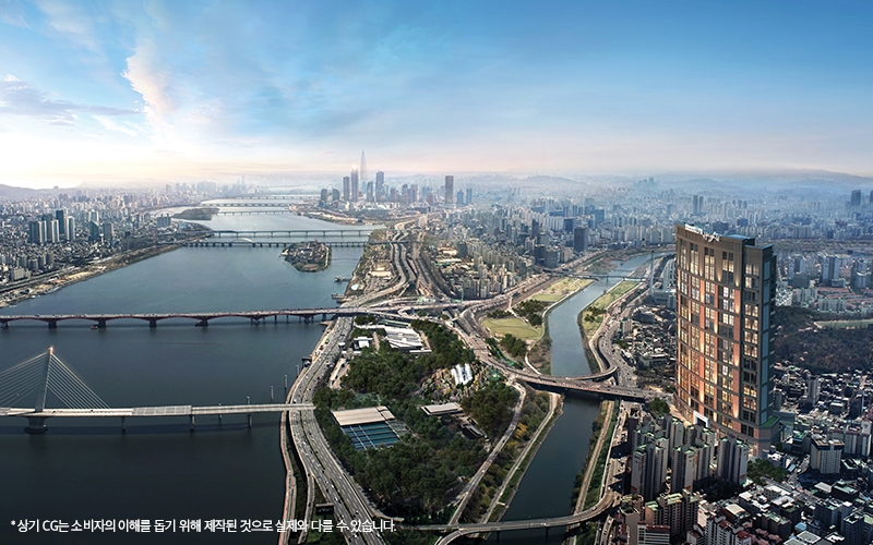 한강 브루클린 하이츠 항공조감도