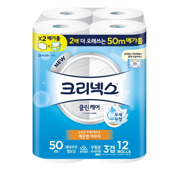 유한킴벌리 ‘크리넥스 메가롤 클린케어’ 출시