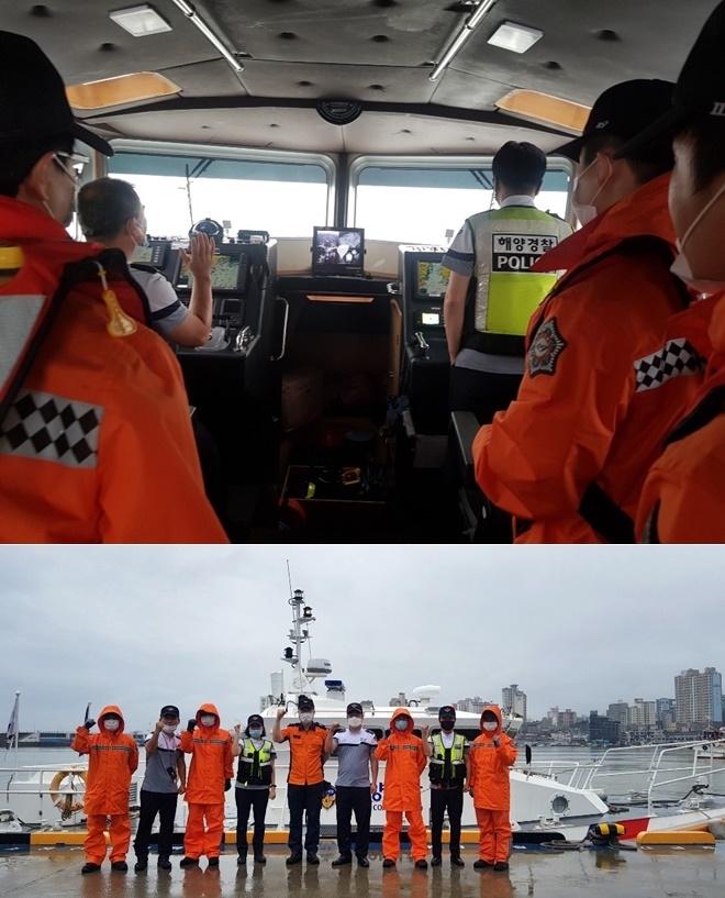 22일 방어진항을 시작으로 슬도~대왕암~일산해수욕장~전하만~미포만등 인근해역 인명사고 우려지역 해안 취약지를 해상순찰.(사진제공=울산해양경찰서)