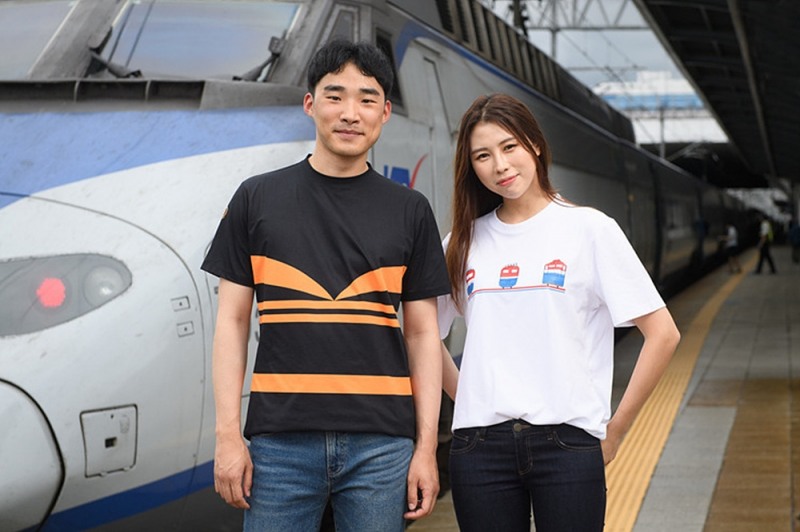 한국철도, 의류업체 에플라인드와 기차CI 활용 의류 제작