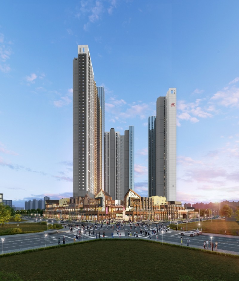 어반그로브 고덕 투시도.(사진=현대건설)