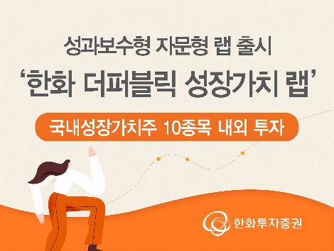 한화투자증권이 출시한 자문형 랩 안내 이미지. 사진=한화투자증권