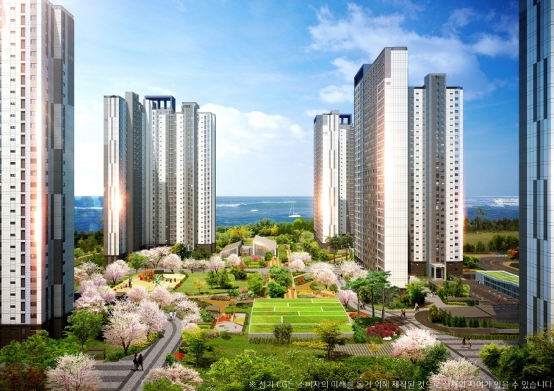 시흥 금강펜테리움 오션베이 중앙광장