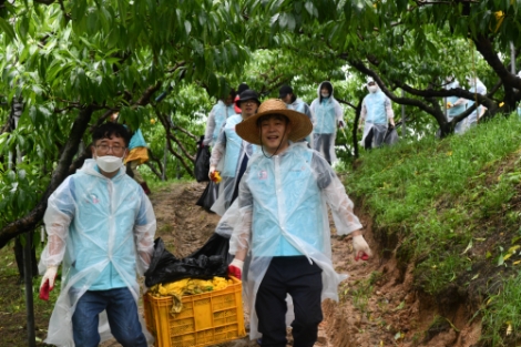 건보공단, 강원 철원군 일대 침수피해지역 긴급지원