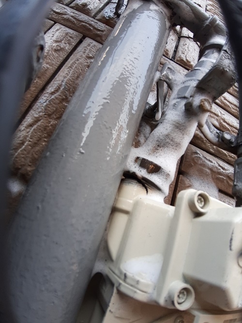 울산 중구 학성동 한 건물 도시가스 누출.(사진제공=울산소방본부)