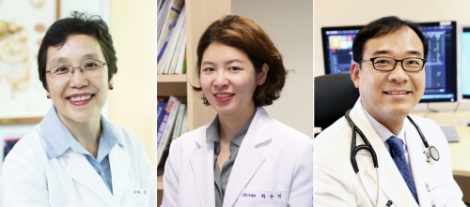 분당서울대병원 김나영 교수(좌), 연세의대 최윤진 교수(가운데), 분당서울대병원 온정헌 교수(우). 사진=분당서울대병원