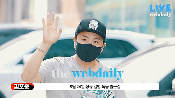김호중, 정규 앨범 녹음 출근길 현장 (사진:최수영기자)