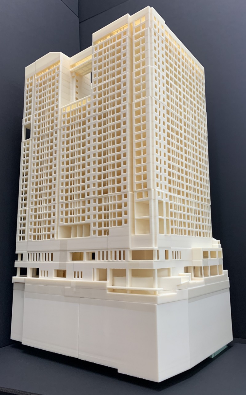 3D 프린팅 기술로 디지털 목업 적용한 원효로 '역세권 청년주택’ 이미지.(사진=롯데건설)