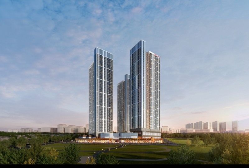 힐스테이트 고덕 스카이시티 투시도.(사진=현대건설)