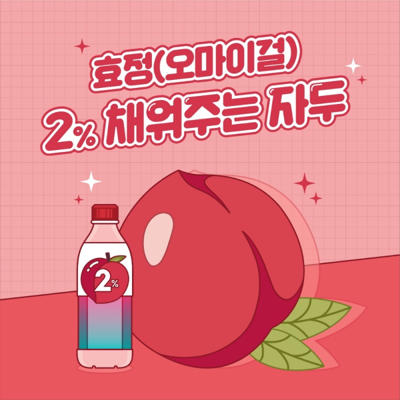 롯데칠성음료 ‘2% 채워주는 자두’ 공개