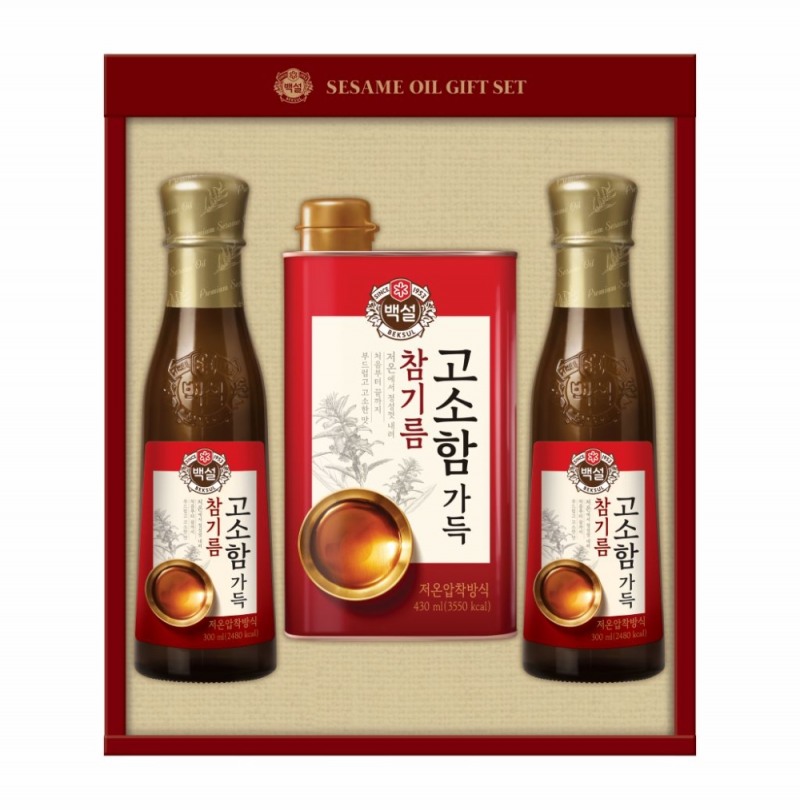 CJ제일제당, ‘백설 고소함 가득 참기름’ 선물세트 출시