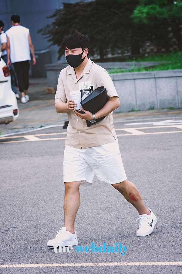 김호중, 출근길 현장 (사진:최수영기자)