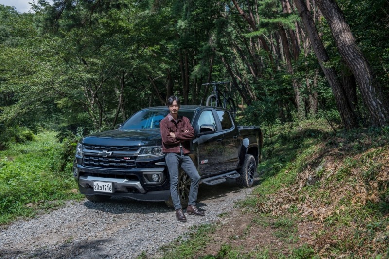 리얼 뉴 콜로라도 광고 모델 이진욱.(사진=한국지엠)