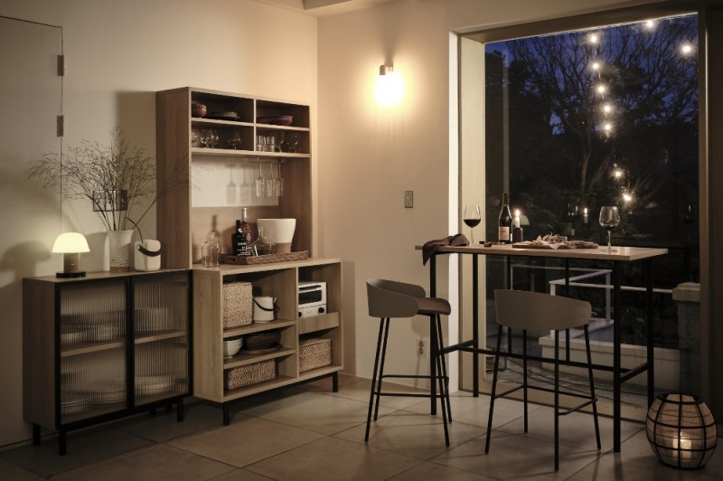 한샘 유로 501 플랫 홈바형 구성.(사진=한샘)