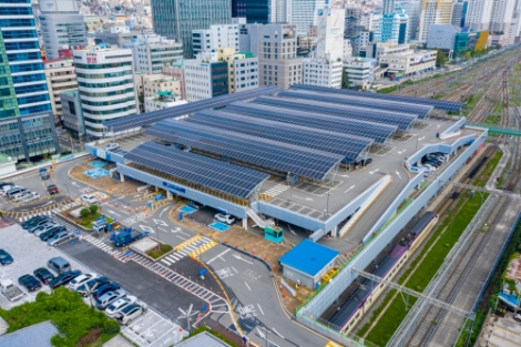 남부발전, 부산역 선상 주차장 태양광 준공