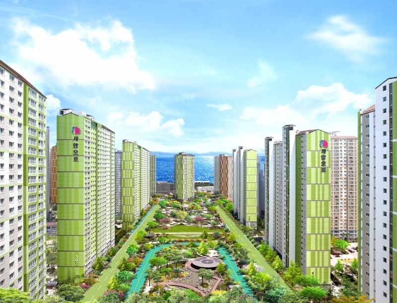 창원월영 마린애시앙 중앙광장.(사진=부영주택)