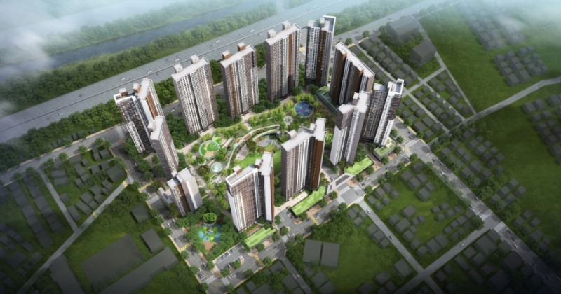 구미 아이파크 더샵 조감도.