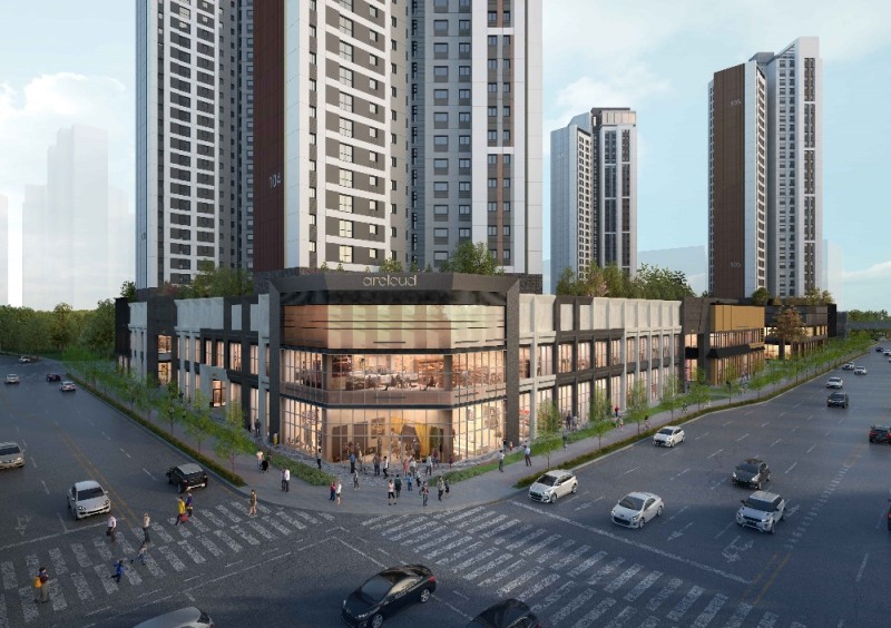 아클라우드 감일 투시도.(사진=함스피알)