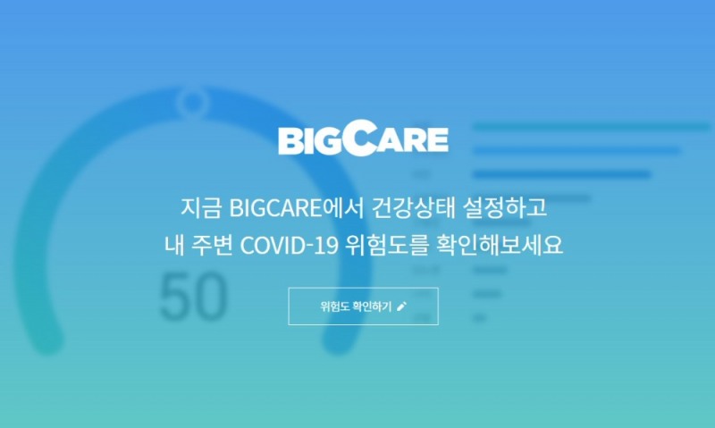 빅케어, AI 기술 활용 개인 맞춤형 코로나 위험지수 개발