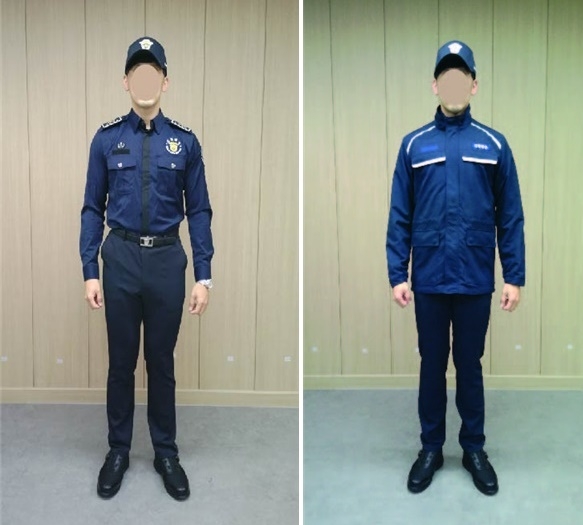 일반근무복과 작업근무복.(제공=법무부)